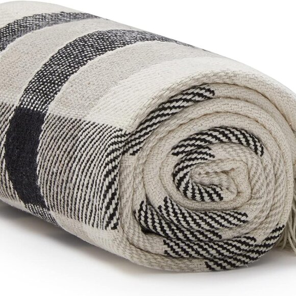 50x60 Throw Blanket - Soft and Breathable Cotton Throw Blanket for Couch, Bed, C - Picture 1 of 8